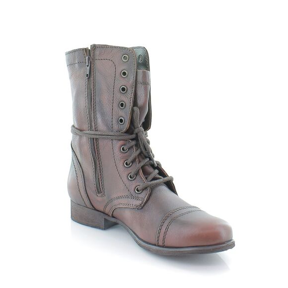 Steve Madden Troopah-c, Anfibi Uomo, Pelle Nera, 41 EU